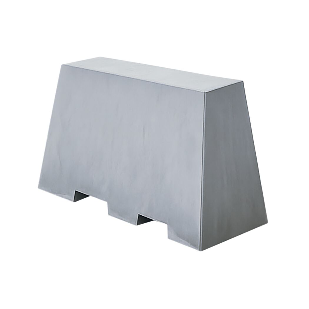 Trapezpoller Beton grau 100 x 38 x 20 x 65 cm