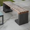 L-Stein Beton anthrazit 100 x 50 x 50 x 7 cm