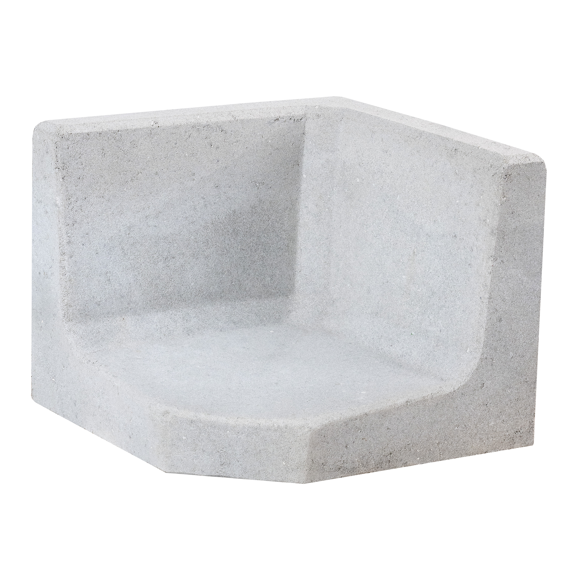 L-Stein-Ecke Beton grau 30 x 40 x 40 x 7 cm