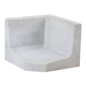 L-Stein-Ecke Beton grau 30 x 40 x 40 x 7 cm