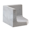 L-Stein-Ecke Beton grau 30 x 40 x 40 x 7 cm