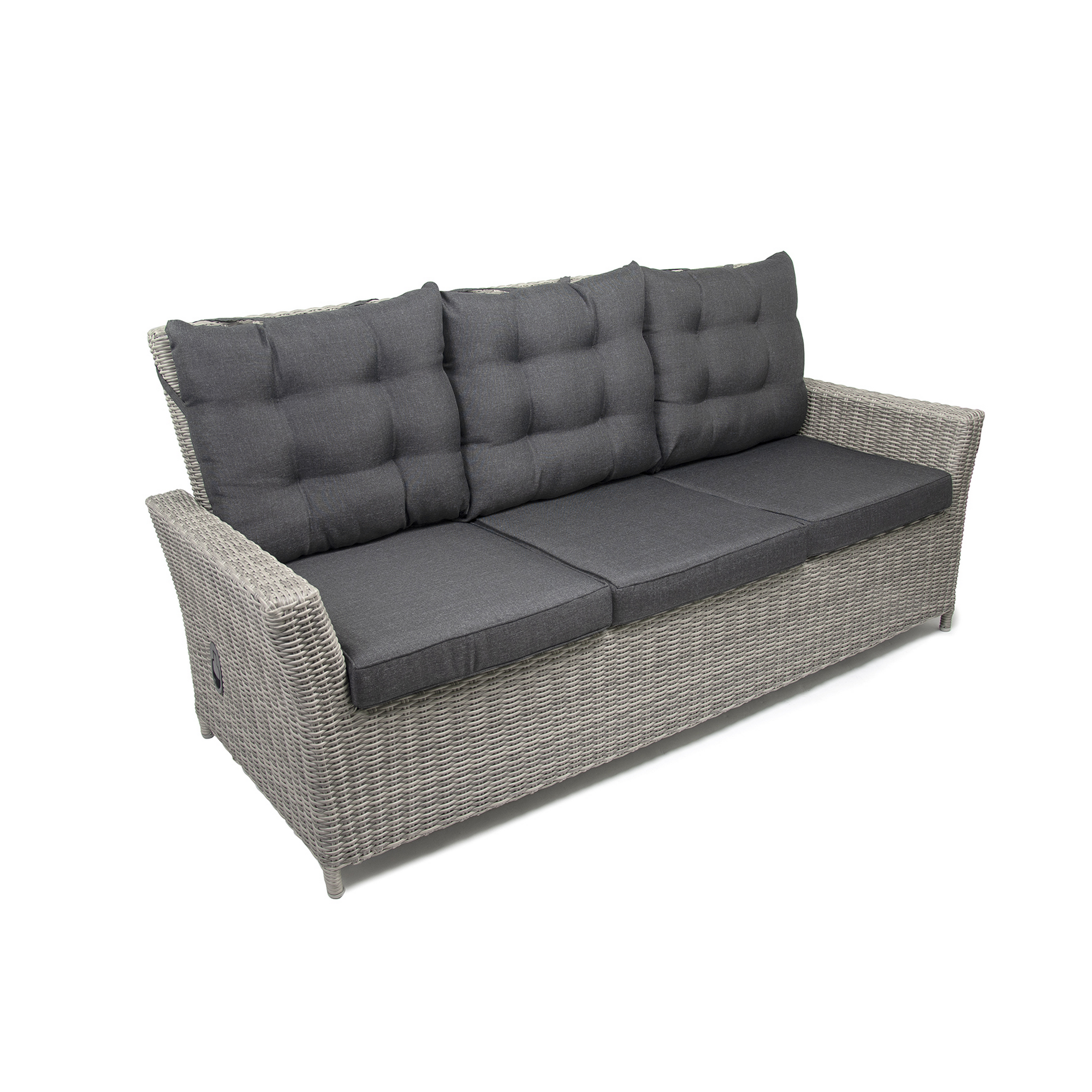 Dining-Lounge 'Asti' Rattan grau 6-teilig