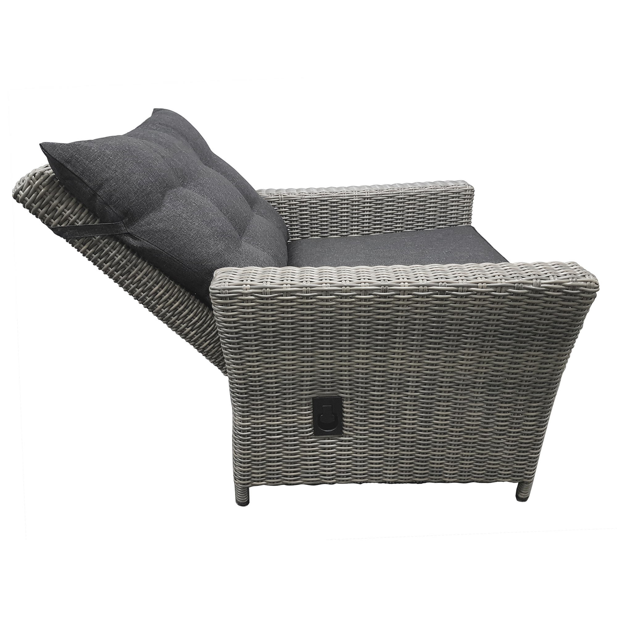 Dining-Lounge 'Asti' Rattan grau 6-teilig