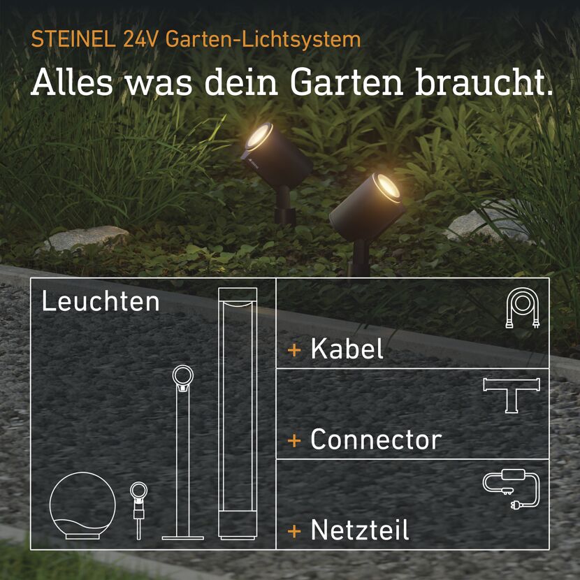 T-Verbinder für 24-V-Garten-Lichtsystem