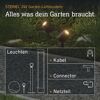 STEINEL 24V Garten-Lichtsystem mit Leuchten, Kabel, Connector, Netzteil.