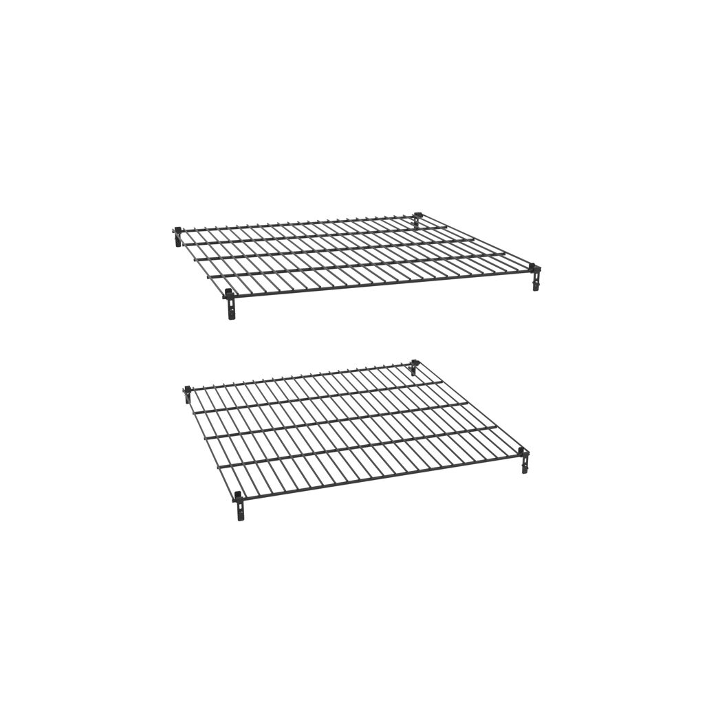 Regalset für Anlehn-Gewächshaus Ida 900/1300 schwarz 2 Stück