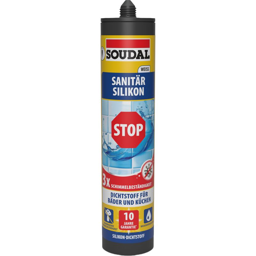 Sanitärsilikon 'Stop' weiß 300 ml