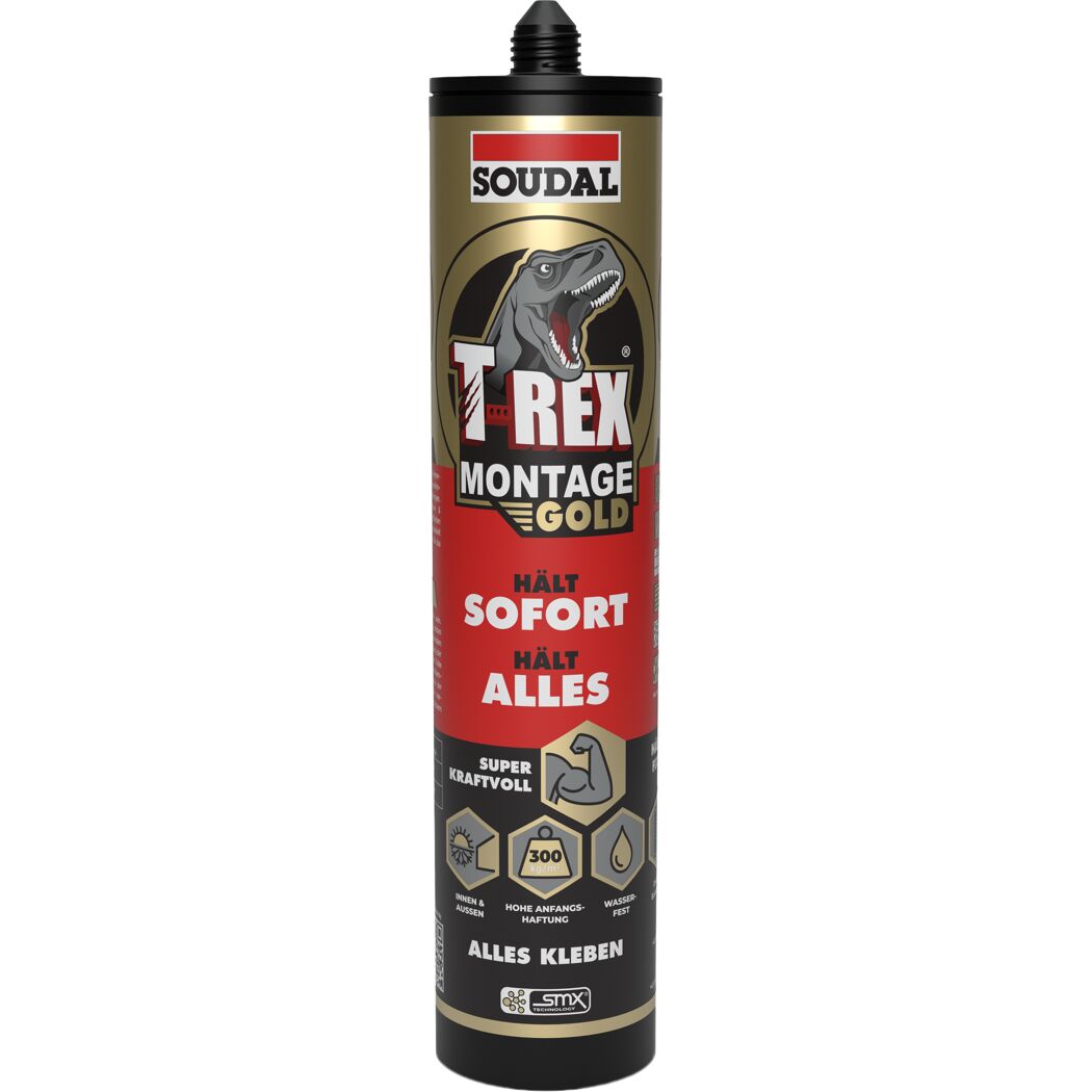 Montagekleber 'T-Rex Gold' weiß 415 g