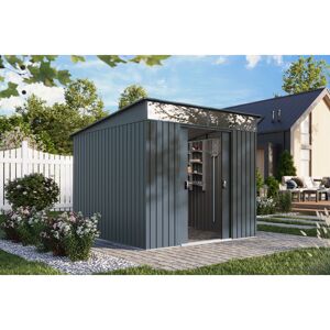 Metallgerätehaus 'Lübeck 88' anthrazit matt 239 x 236 x 202 cm