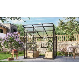 Gewächshaus 'Palma 4450' 229 x 196 cm mit ESG/HKP schwarz