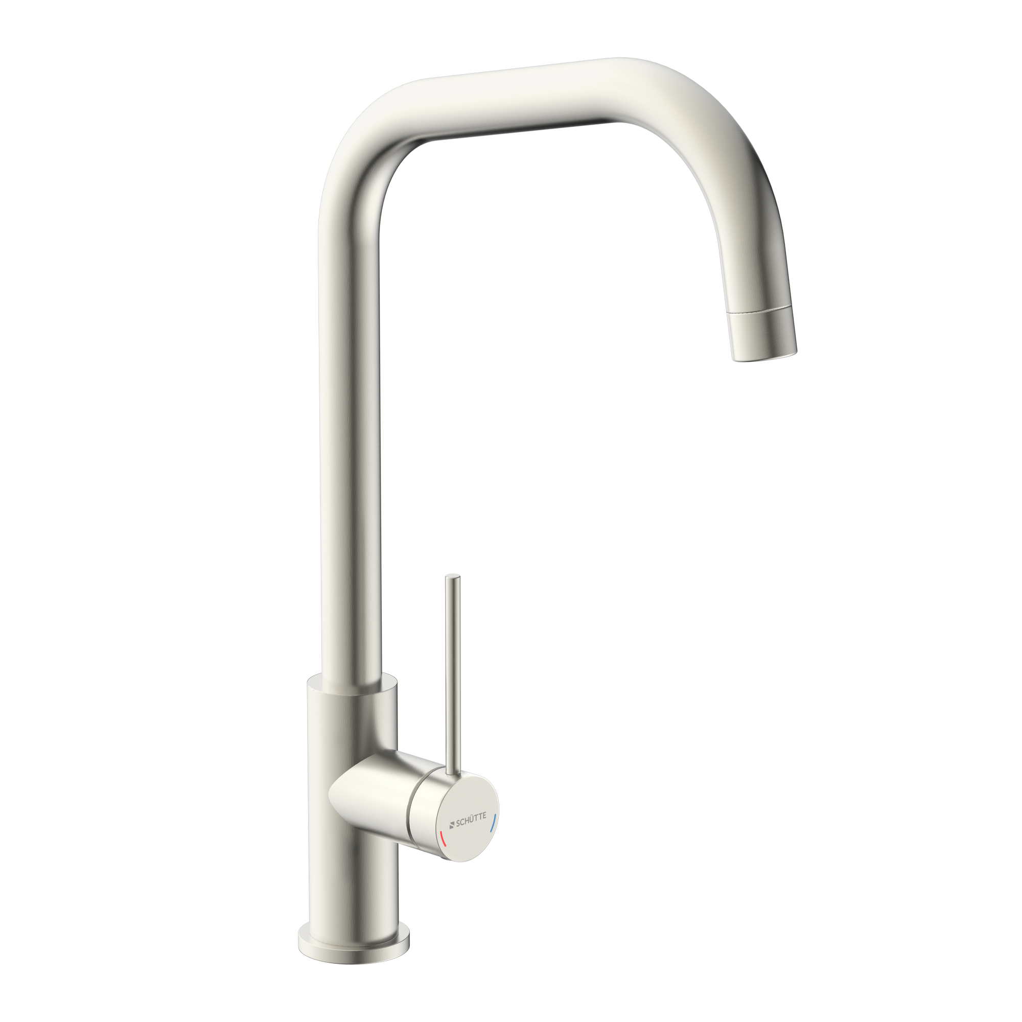 Hochdruck-Spültischarmatur 'Franz' edelstahlfarben