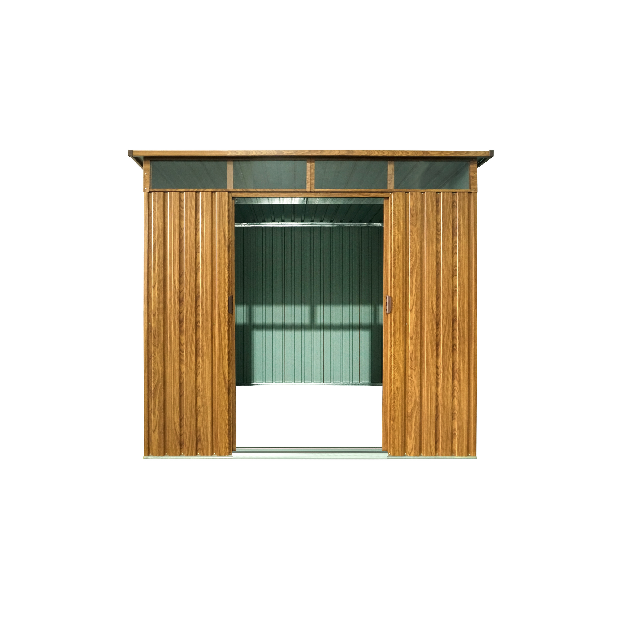 Metallgerätehaus 'Lübeck 88' Holzoptik 239 x 236 x 202 cm