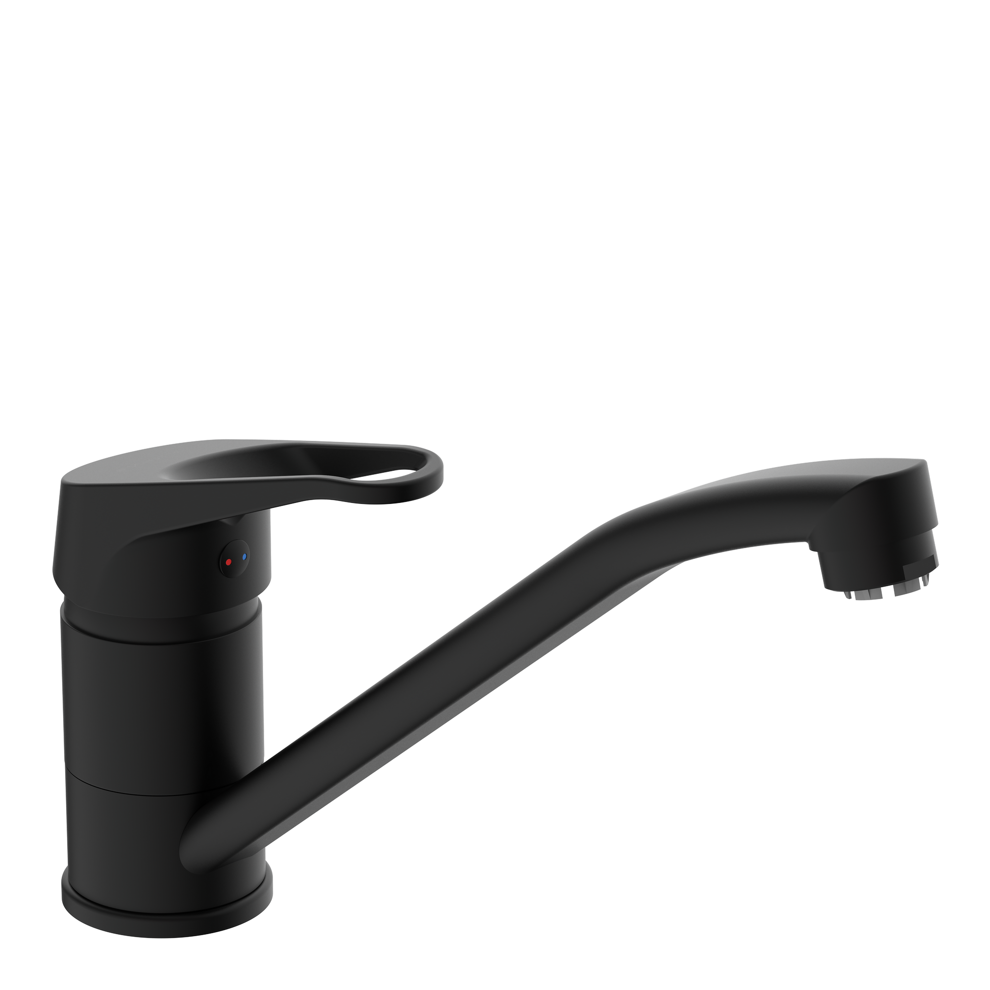 Niederdruck-Spültischarmatur 'Tassoni' mattschwarz