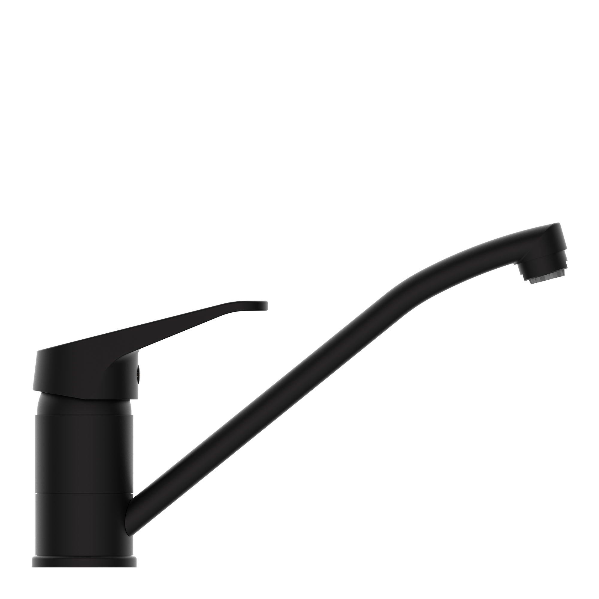 Niederdruck-Spültischarmatur 'Tassoni' mattschwarz