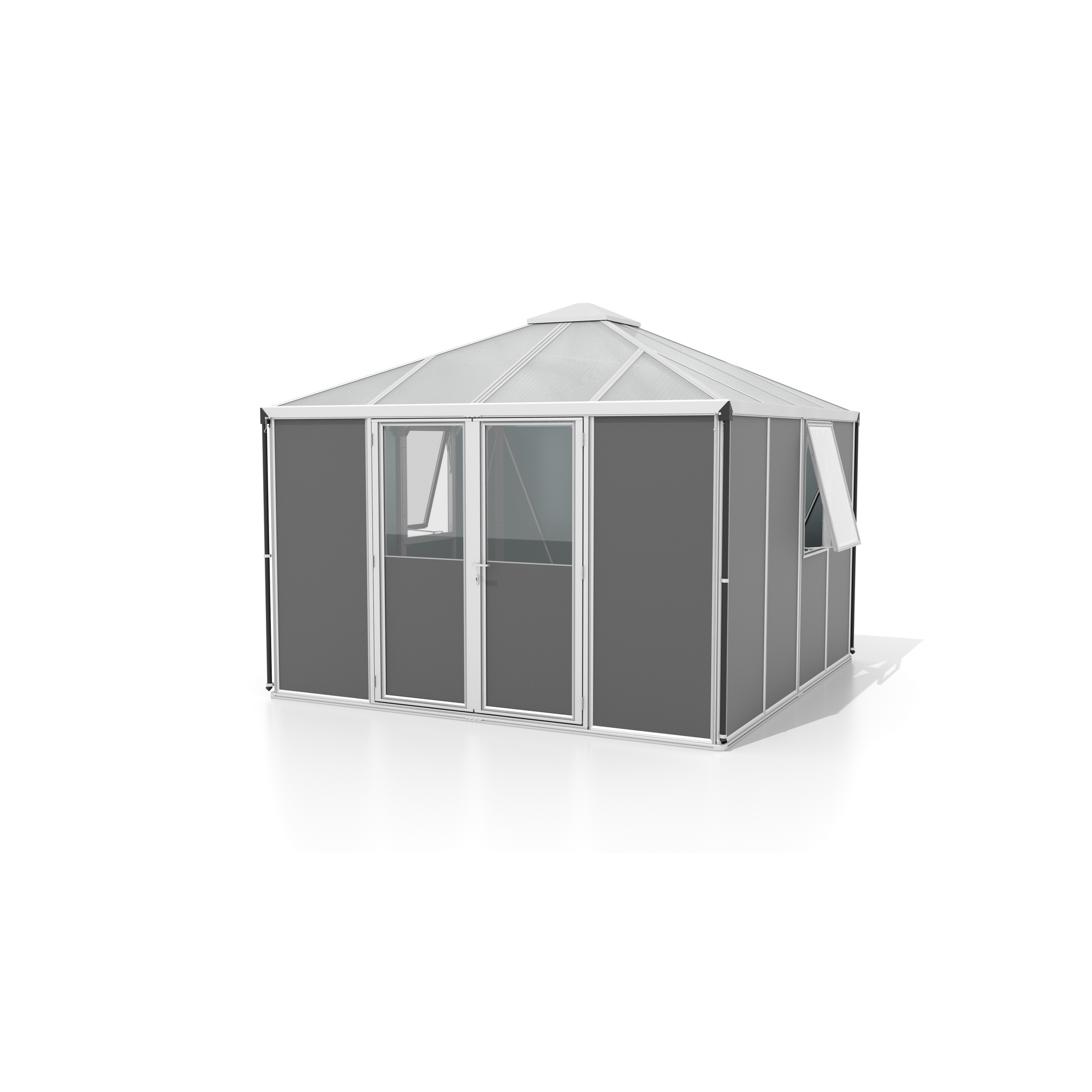 Gerätehaus 'Universum' aluminium/anthrazit 322 x 317 x 265 cm