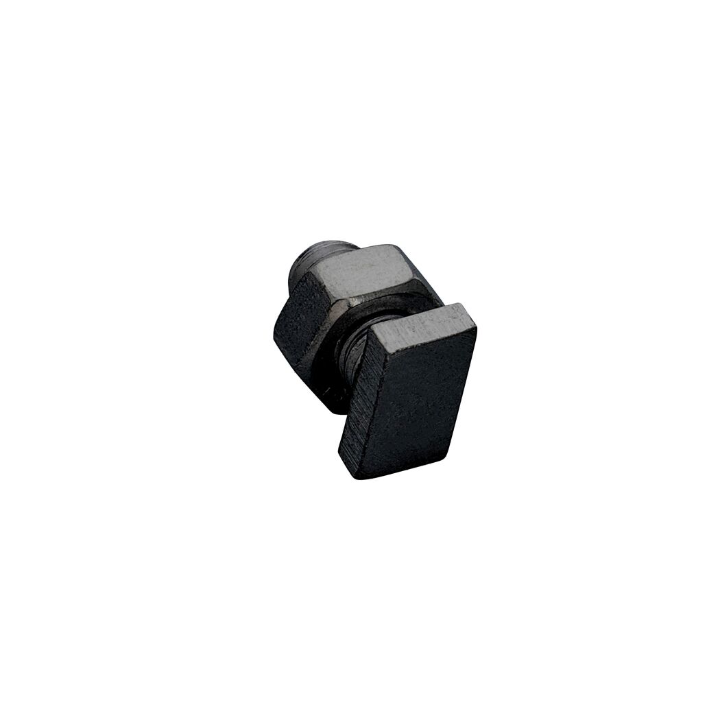 Schrauben- und Mutternsatz Aluminium Rhombuskopf schwarz 10er-Pack
