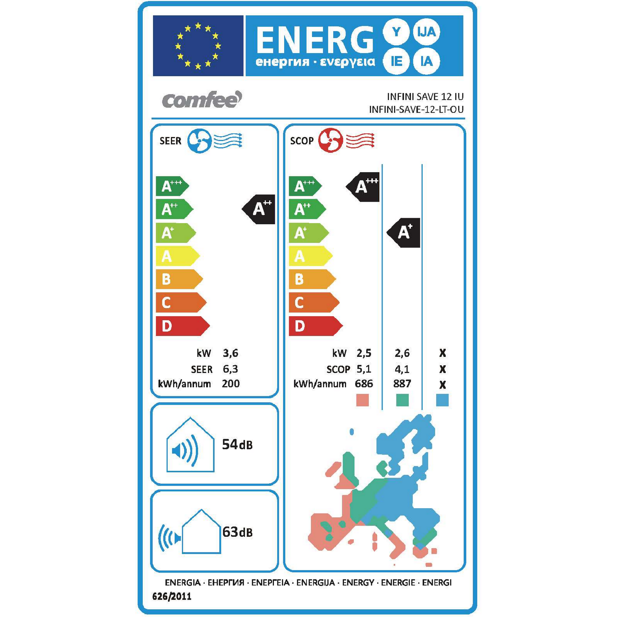 Split-Klimaanlage 'Infini Save 12' 12000 BTU/h