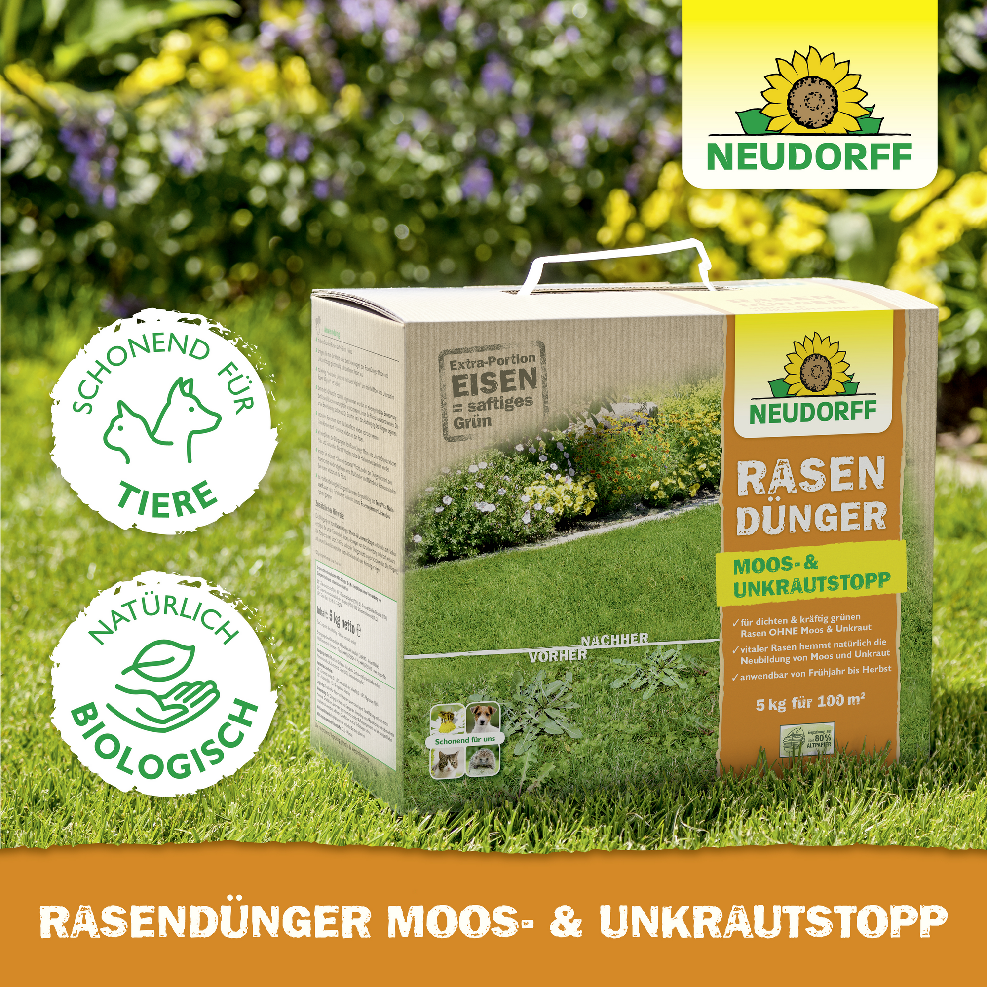 RasenDünger Moos- & UnkrautStopp 18 kg