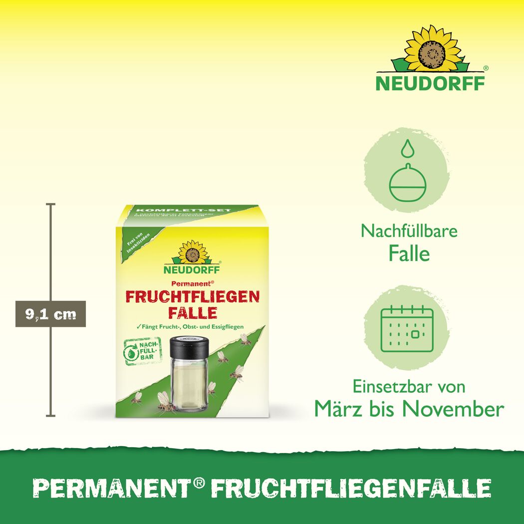 Fruchtfliegenfalle 'Permanent' nachfüllbar 1 Stück