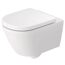 Wand-WC spülrandlos 'D-Code' inklusive WC-Sitz weiß