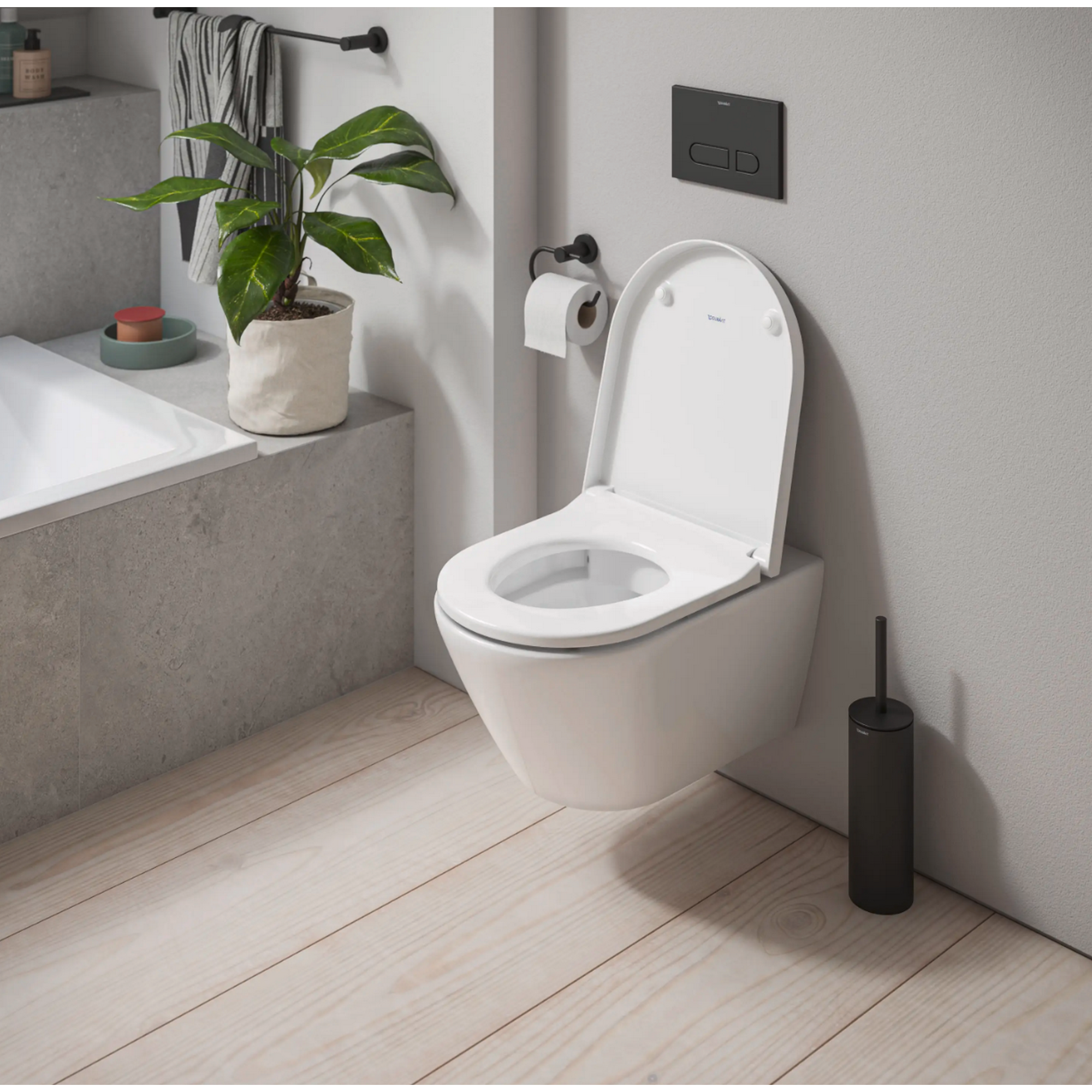 Wand-WC spülrandlos 'D-Code' inklusive WC-Sitz weiß