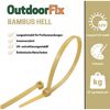 Kabelbinder 'OutdoorFix' bambus hell 150 x 3,6 mm 50 Stück