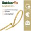 Kabelbinder 'OutdoorFix' bambus hell 150 x 3,6 mm 50 Stück