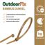 Kabelbinder 'OutdoorFix' bambus dunkel 200 x 4,6 mm 50 Stück