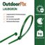 Kabelbinder 'OutdoorFix' laubgrün 150 x 3,6 mm 50 Stück
