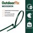 Kabelbinder 'OutdoorFix' moosgrün 150 x 3,6 mm 50 Stück