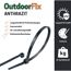 Kabelbinder 'OutdoorFix' anthrazitgrau 150 x 3,6 mm 50 Stück