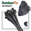 Kabelbinder 'OutdoorFix' anthrazitgrau 200 x 4,6 mm 50 Stück