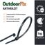 Kabelbinder 'OutdoorFix' anthrazitgrau 200 x 4,6 mm 50 Stück