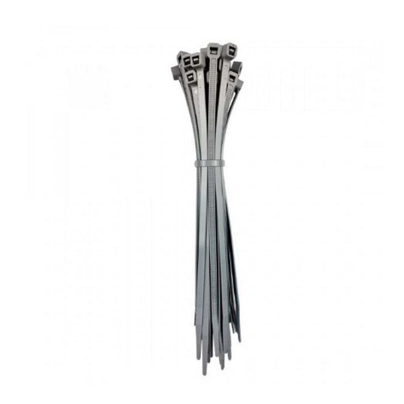 Kabelbinder 'OutdoorFix' aluminiumfarben 200 x 4,6mm 50 Stück