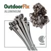 Kabelbinder 'OutdoorFix' aluminiumfarben 200 x 4,6mm 50 Stück