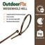 Kabelbinder 'OutdoorFix' weidenholz hell 150 x 3,6 mm 50 Stück