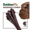 Kabelbinder 'OutdoorFix' weidenholz dunkel 150 x 3,6 mm 50 Stück