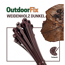 Kabelbinder 'OutdoorFix' weidenholz dunkel 150 x 3,6 mm 50 Stück