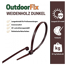 Kabelbinder 'OutdoorFix' weidenholz dunkel 150 x 3,6 mm 50 Stück