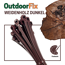 Kabelbinder 'OutdoorFix' weidenholz dunkel 200 x 4,6 mm 50 Stück
