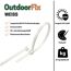 Kabelbinder 'OutdoorFix' weiß 150 x 3,6 mm 50 Stück