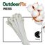 Kabelbinder 'OutdoorFix' weiß 200 x 4,6 mm 50 Stück