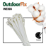 Kabelbinder 'OutdoorFix' weiß 200 x 4,6 mm 50 Stück