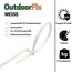 Kabelbinder 'OutdoorFix' weiß 200 x 4,6 mm 50 Stück