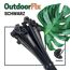 Kabelbinder 'OutdoorFix' schwarz 150 x 3,6 mm 50 Stück
