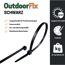 Kabelbinder 'OutdoorFix' schwarz 150 x 3,6 mm 50 Stück