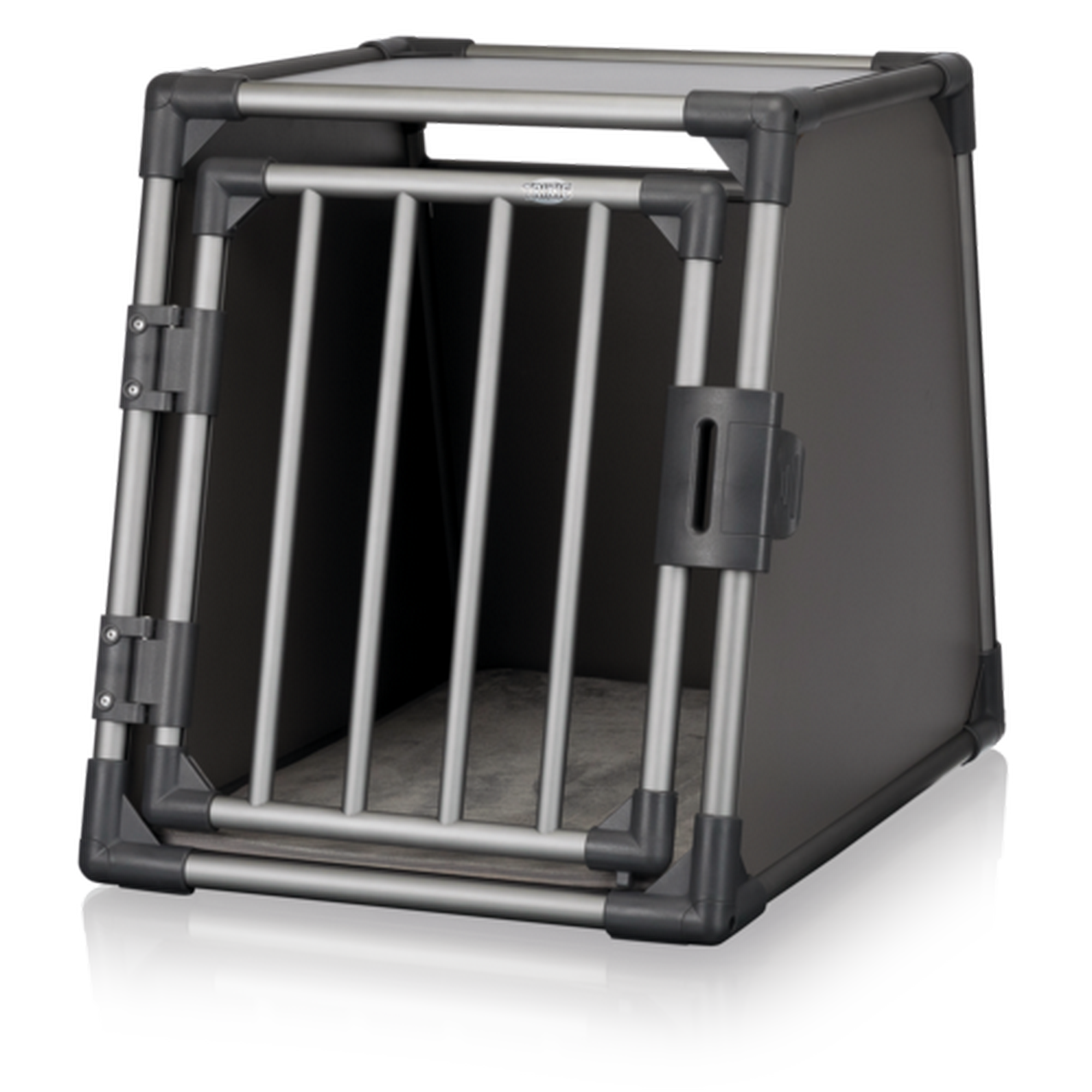 Transportbox M Aluminium graphitfarben 55 x 61 x 74 cm