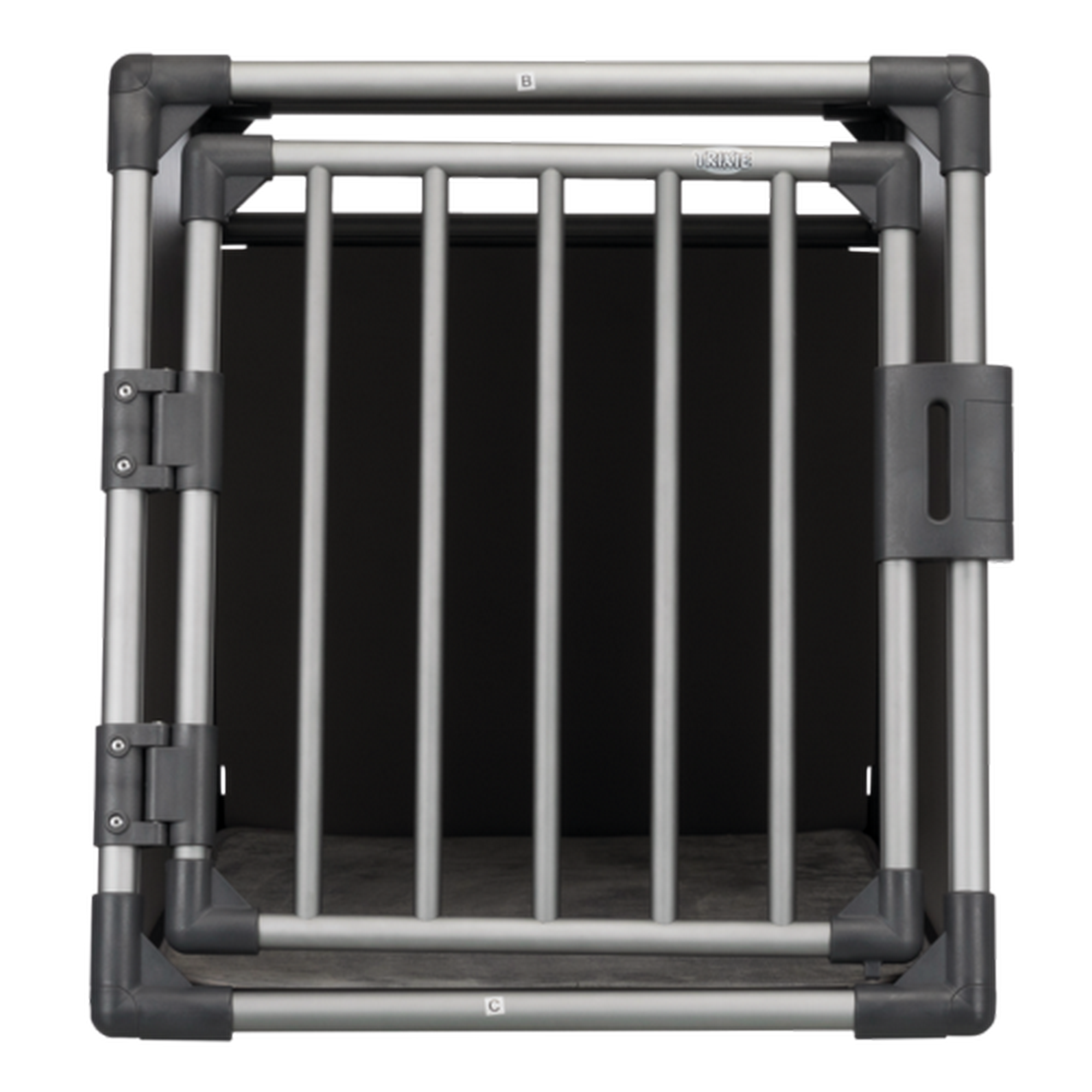 Transportbox M-L Aluminium graphitfarben 61 x 65 x 86 cm