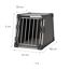 Transportbox M-L Aluminium graphitfarben 61 x 65 x 86 cm