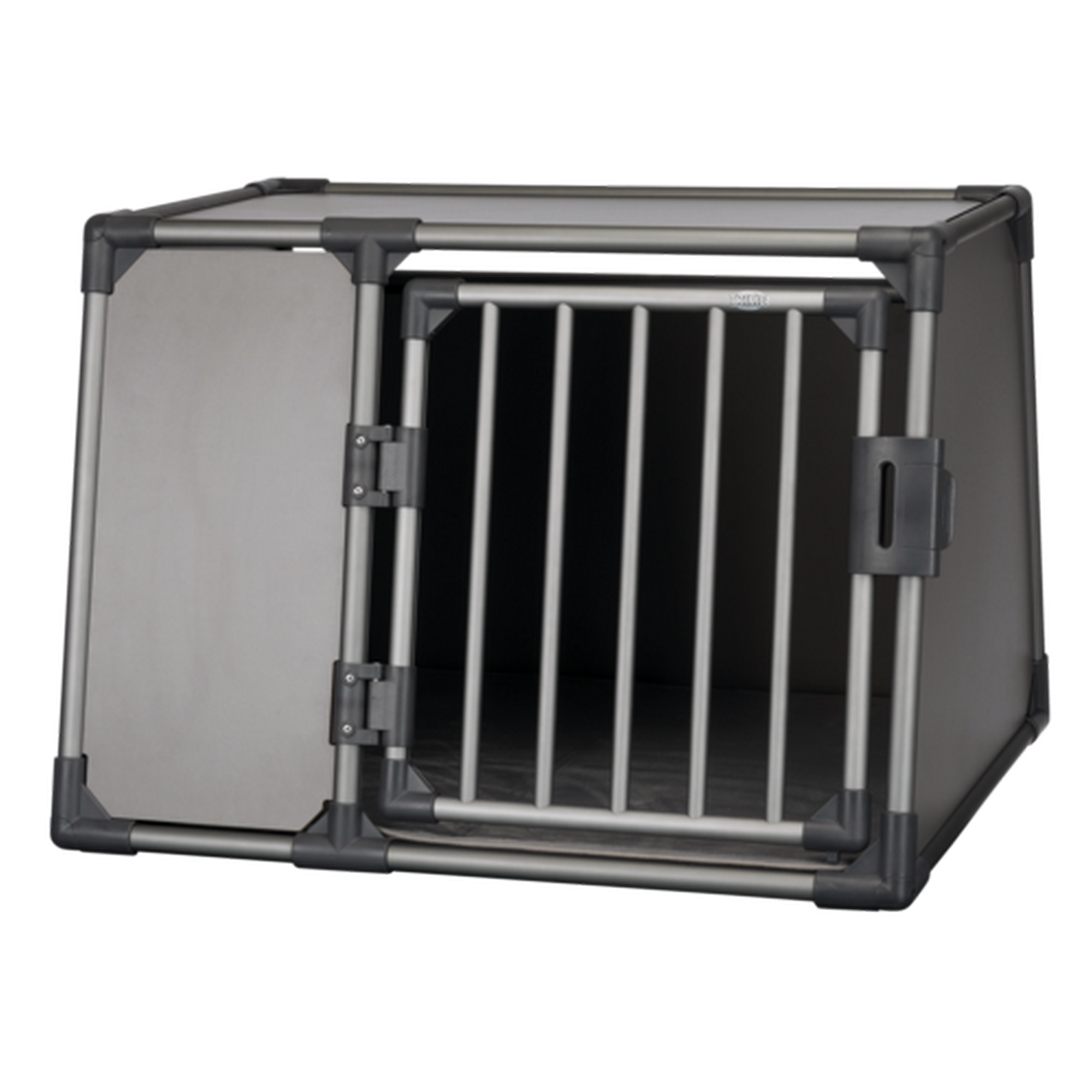 Transportbox L Aluminium graphitfarben 92 x 64 x 78 cm